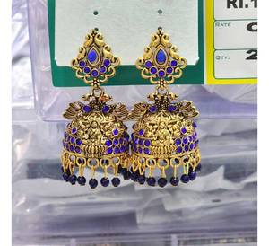 เซ็ตเครื่องประดับวินเทจของผู้หญิงชุดแต่งงานที่สวยงามต่างหูโคมระย้าควอตซ์หลากสีดีไซน์หรูหราสำหรับผู้หญิง - Product Image 1