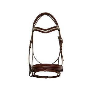 Brida de caballo anatómica occidental de grado indio más vendida artesanía suave acolchado cómodo duradero brida de Carreras de Caballos superior - Product Image 1