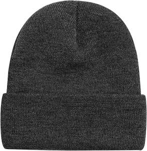 2025 New Design Wool/Cotton Breathable <b>Waterproof</b> Jacquard Hand Knitted High Quality Unisex Adult <b>Beanie</b> Hats OEM Service - Product Image 1