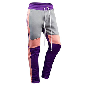 Respirant hommes polaire deux pièces tenue fermeture éclair complète à capuche et pantalon évasé survêtement 100% coton polaire Jogging mode costume - Product Image 3