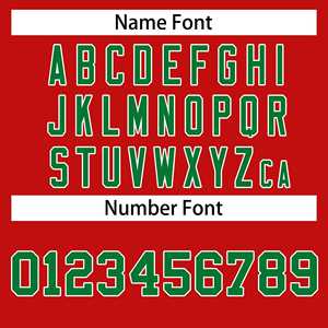 Camiseta de Hockey Personalizada, Ropa de Equipo, Rayas Rojas, Verdes y Blancas, Cuello en V, Números y Letras Cosidos, Diseño de Logotipo, Tallas para Adultos y Jóvenes - Product Image 4