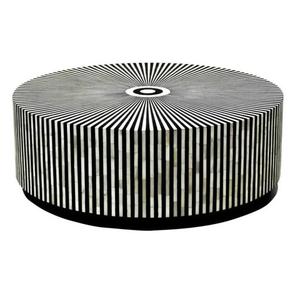 Mesa de cajón redonda con incrustaciones de hueso moderno con alta calidad para muebles de sala de estar - Product Image 4