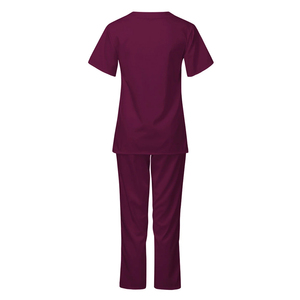 Tenues médicales personnalisées avec logo, col en V, pantalon jogger de haute qualité pour femmes et hommes, ensembles d'uniformes d'infirmière pour hôpital - Product Image 2