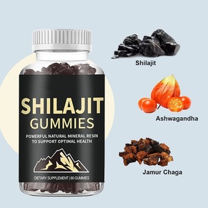 Trending Pure Natural Shilajit Herbal Extract Gummies Effective Antioxidant Supplement for Adults Stylish Cylindrical <b>Box</b> Free - Product Image 1