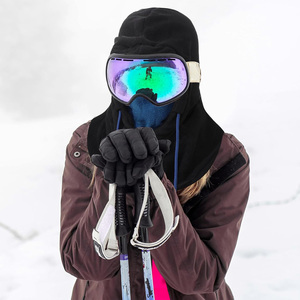 Pasamontañas de Forro Polar Cálido con Cordón Ajustable, Máscara Facial Cortavientos, Clip Nasal con Memoria, para Esquí y Snowboard, Unisex - Product Image 4