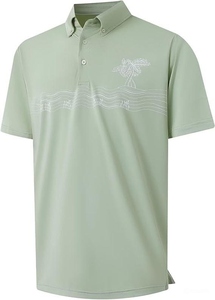 Chemises de golf pour hommes Motif imprimé poitrine à séchage rapide Chemises polo décontractées à manches courtes Chemises polo grande taille pour hommes - Product Image 2