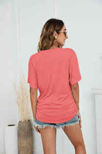 Venta al Por Mayor de Camisetas, Blusas y Camisas Casuales Multicolor para Mujer, Tops de Moda de Manga Corta para Dama - Product Image 4