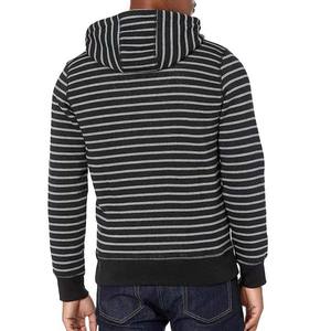 Diseño a rayas 100% Algodón Ropa de hombre Sudaderas con capucha y sudaderas en precio al por mayor Cremallera Sudaderas básicas de invierno personalizadas - Product Image 6