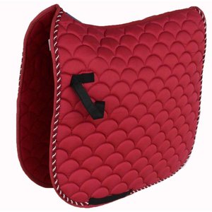 Joxar cheval matelassé anglais, coussinet de selle de sentier profilé, vin bordeaux - Product Image 6