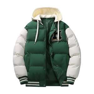 Veste à bulles fonctionnelle unisexe, rembourrage en duvet, chaude, imperméable, à capuche, légère, manteau d'hiver pour l'extérieur, idéal pour les voyages, le travail, la randonnée - Product Image 5