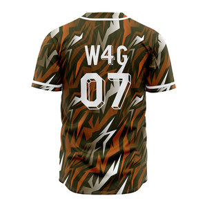 Camisetas de béisbol y softball de talla grande y cómodas personalizadas con patrón 3D, transpirable, que absorbe la humedad, nombres de equipos personalizados - Product Image 2