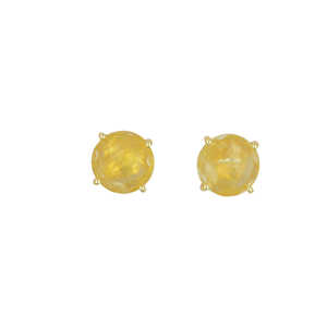 925 <b>Silver</b> <b>Earrings</b> with Natural Citrine Quartz Gemstones Gold Plated Excellent Quality <b>Stud</b> <b>Earrings</b> <b>for</b> Wedding or Gift - Product Image 3