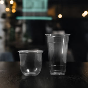 Gobelets jetables en plastique de 95mm avec couvercles Design à paroi unique pour boissons chaudes et froides, y compris le café glacé-Faible quantité minimale de commande - Product Image 5