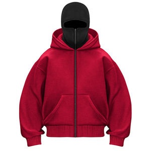 2026 Cagoule Ninja à Capuche Unisexe, Logo Personnalisé, Polaire Tendance, Masque de Ski, Pull d'Hiver 100% Coton, Coupe Oversize, Style Streetwear - Product Image 1