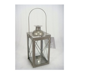 Metal & Glass Hanging Lantern Black Color <b>Candle</b> Decoration - Product Image 5