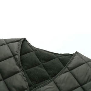 Gilet matelassé imperméable en toile décontracté sur mesure pour homme, taille plus, sans manches, printemps - Product Image 3