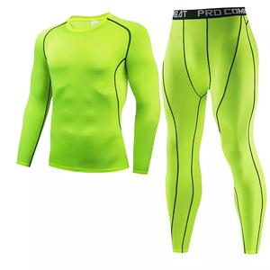 GAF Vêtements de fitness Logo personnalisé Polyester Pantalon d'entraînement de compression Ensemble legging et protection élastique Ensemble de gymnastique de compression pour hommes - Product Image 5