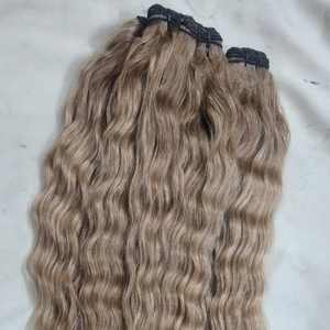 Extensiones de Peluca de cabello humano Natural de cabello virgen indio de trama de máquina de alta calidad al por mayor - Product Image 2