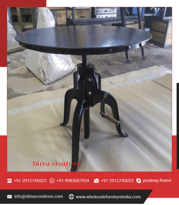 Meubles de table à manivelle industriels de haute qualité en vrac vente directe en usine pour les restaurants et les repas matériau durable en métal et en fer - Product Image 6