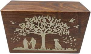 Decorative <b>Urns</b> Wooden <b>Urn</b> <b>Ashes</b> Storage Box Loving Movement White Large Personalized Cremation <b>for</b> <b>Ashes</b> Handcrafted Rosewood - Product Image 4