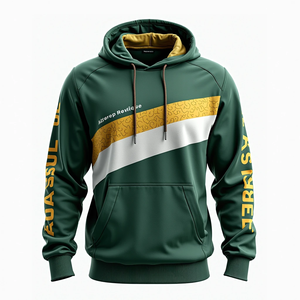 เสื้อฮู้ดดี้ผู้ชายแบบสวมหัว พิมพ์ลายแบบซับลิเมชั่น สั่งทำได้ ทรงโอเวอร์ไซส์ ทนทาน สไตล์ลำลอง สตรีทแวร์ ผลิตจากโพลีเอสเตอร์ 100% และผ้าฝ้ายผสม - Product Image 3