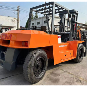 Chariot élévateur électrique TCM d'occasion de 10 tonnes, système hydraulique, mât simple/double/triple étages, longueur de fourche de 1200 mm, fabriqué au Japon - Product Image 1