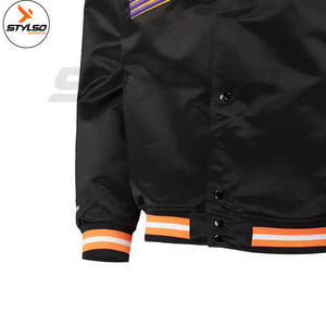 Custom Made Satin Varsity <b>Jacket</b> Hooded Letterman Style <b>for</b> Winter Sports Heated Fabric <b>Baseball</b> <b>Jacket</b> - Product Image 4