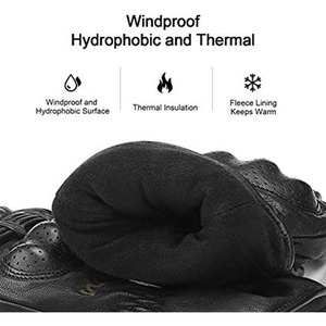 ถุงมือแข่งรถมอเตอร์ไบค์แบบเต็มนิ้วถุงมือแข่งรถวิบากหนังกันน้ำใช้ได้กับหน้าจอสัมผัส - Product Image 2