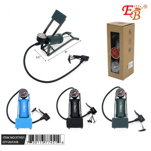 Inflador de Neumáticos Eb de 9X3.5 Pulgadas, 12V CC, Pantalla Analógica, Bomba de Aire de Cilindro Único para Auto y Motocicleta, Diseño Compacto y Portátil - Product Image 1