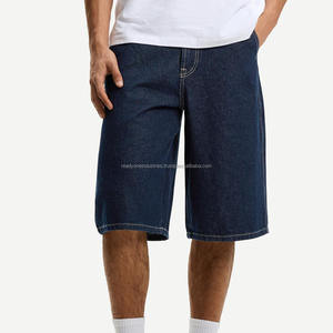 กางเกงยีนส์ขาสั้นเอวกลางสไตล์อเมริกันเรโทรลำลองสำหรับผู้ชาย พิมพ์โลโก้ตามสั่ง ปี 2025 ผ้าฝ้าย 100% แห้งเร็ว - Product Image 1