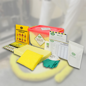 Chemical Spill Kit 10 Liter with Clear Box Emergency Chemical Absorbent Spill Response Kit for Industrial Workplace Laboratory - Product Image 1