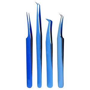 Pinzas de pestañas puntiagudas de acero inoxidable personalizables profesionales de alta calidad, extensión de pestañas duraderas y fáciles de usar, belleza falsa - Product Image 4