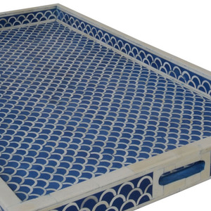 ถาดเสิร์ฟแบบออตโตมัน Replicartz พร้อมหูจับ รุ่น ST00023 สำหรับเสิร์ฟกาแฟ ตกแต่งห้องนั่งเล่นและบ้าน - Product Image 4