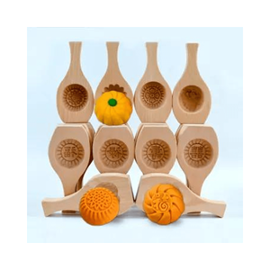 Moule à gâteau de lune en bois Cutter moules à gâteau de lune en bois bricolage moule à pâtisserie sablé Gadgets de boulangerie accessoires de cuisson de cuisine - Product Image 6