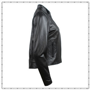 Chaqueta de moto de cuero aprobada por la CE para Hombre | Chaqueta de motorista duradera | Chaqueta de cuero para montar para todas las estaciones - Product Image 6