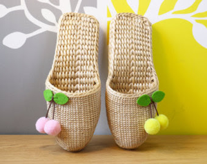 CHAUSSONS EN JACINTHE D'EAU DE QUALITÉ SUPÉRIEURE/LÉGER, DESIGN NATUREL/FABRIQUÉ AU VIETNAM - Product Image 3