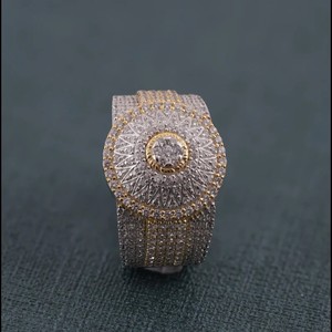 Bague en or massif 14 carats VVS Moissanite diamant taille princesse glacé Hip Hop étoile classique bague de fiançailles fête porter des bijoux fins - Product Image 6