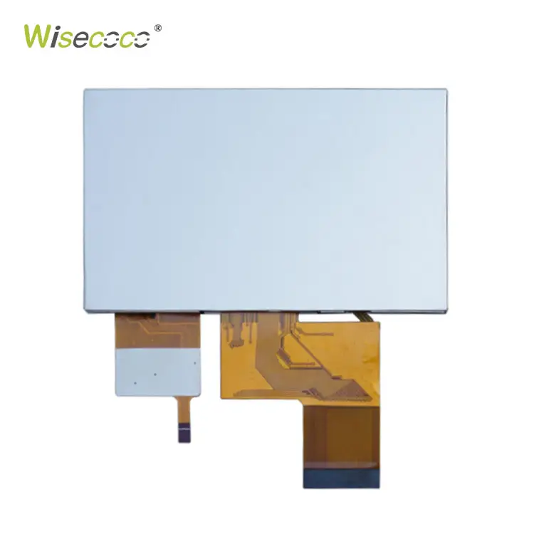 Wisecoco Industriële Kwaliteit Tft 5 Inch Lcd-Scherm Hoge Helderheid I2c Touch Lvds Interface 800*400 Lcd-Scherm