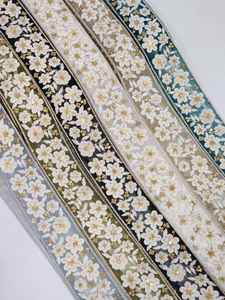 Hot <b>Sale</b> Colorful Embroidery Lace Trimmings Handmade <b>Dress</b> Placed <b>Wedding</b> Fabric - Product Image 2