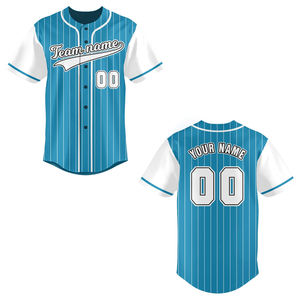 Maillots de baseball à impression par sublimation de haute qualité du fabricant en gros chemises de baseball en maille respirante - Product Image 6
