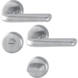 ชุดโรเซตต์สแตนเลส Helsingborg F69 ทรงกลม SK/OL DIN ซ้าย/ขวา D/D HOPPE รุ่น E1730Z/17KV/17KVS สำหรับม่านบังตาและบานประตู - Product Image 1