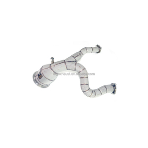 Producto de descuento para Audi A6 A7 C8, tubería de bajada 2019 + 3,0 T de acero inoxidable con sistema de escape catalítico de alto flujo - Product Image 1