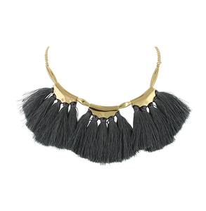 Collier à pompons design élégant collier de perles brillantes pour femmes fait à la main de haute qualité polie - Product Image 6