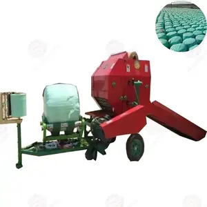 Agricultural roll hay baler round straw mini round run shine machinery hay baler for grass