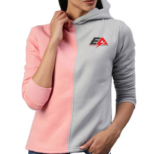 Vente chaude personnalisé femmes sweats à capuche femmes décontracté cordon haut court pull à capuche à manches longues sweats courts à capuche - Product Image 1