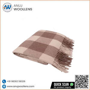 La manta de lana suave de lujo más vendida de Jacob tejida estilo mexicano del fabricante indio - Product Image 3