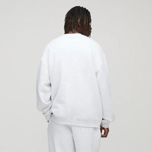 High quality 100% cotton mens hoodie & sweatshirt Oversized Crewneck comfortable Plain custom DTF <b>Printed</b> logo Men sweatshirts - Product Image 4