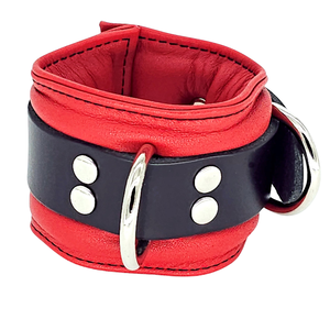 Esposas Acolchadas de Cuero Rojo, Ajustables, con Forro Suave, Hechas a Mano, de Primera Calidad, para Adultos - Product Image 5