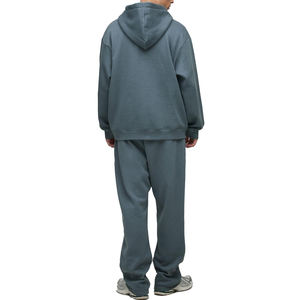 Sudaderas con Capucha de Invierno con Cremallera Completa, Hechas en Fábrica, con Logotipo Personalizado, al por Mayor, la Mejor Calidad, 100% Algodón, Felpa, Gris Carbón - Product Image 3