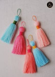 Tassel for Jewelry Earrings Bags Keychains Craft DIY <b>Accessories</b> Handmade Cotton Wholesale Custom Colors Low MOQ Supplier - Product Image 2